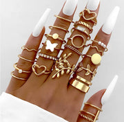 Fashion Rings Assorted 20 PC Set, Real Fashion Rings, P30