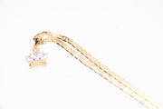 Chain with Gold Diamond Crown Pendant
