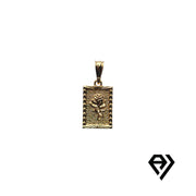Chain with Golden Rose Pendant
