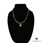 Chain with Red Rose Pendant