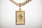 Chain with Golden Rose Pendant
