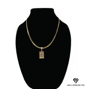 Chain with Golden Rose Pendant