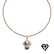 Aria LUX 2mm Rope Chain With Teddy Bear Pendent