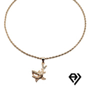 Aria LUX 2mm Rope Chain With Shark Pendent