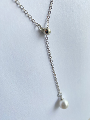 Silver + Gold Pearl Necklaces  P30