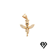 Chain with Golden Angel Pendant