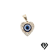 Chain with Gold Evil Eye Pendant