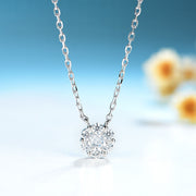 2CT Moissanite Necklace Earring Ring Set