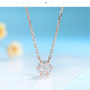 2CT Moissanite Necklace Earring Ring Set