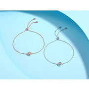 Round Moissanite Bracelet Earrings Necklace Jewelry Set