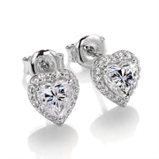 Heart Moissanite Jewelry Set