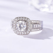 10K White Gold Moissanite Ring