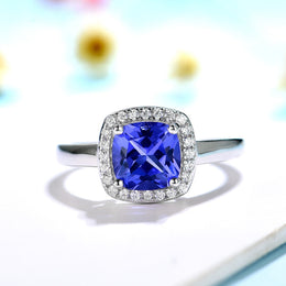 Silver Aquamarine Gemstone Ring