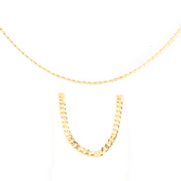 4mm Cuban Chain and Bracelet Set