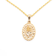 Chain with Radiant Rose Pendant