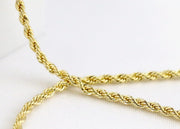 14k gold plated rope with diamond elephant charm