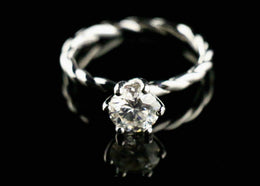 1.0ct Braided Moissanite Ring