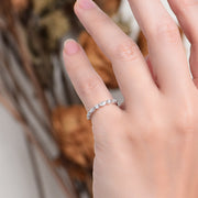 10K Rose Gold Marquise Moissanite Ring