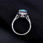 Silver Ring with Mystic Quartz Gemstone