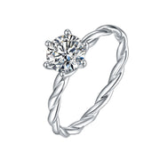 Vintage Moissanite Ring 0.5c/1.0c