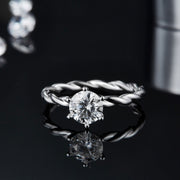 Vintage Moissanite Ring 0.5c/1.0c