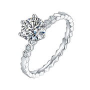 Moissanite Ring 0.5c/1.0c