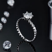 Moissanite Ring 0.5c/1.0c
