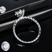 Moissanite Ring 0.5c/1.0c