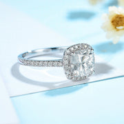 14K/10K White  gold plated 1.5ct Moissanite