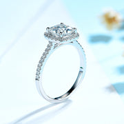 14K/10K White  gold plated 1.5ct Moissanite