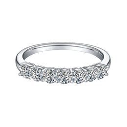 Moissanite Wedding Band