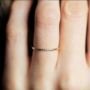 10k Yellow  gold plated Diamond Accent Ring