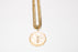 Large Peso Pendant on Gold Chain
