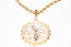 Large Peso Pendant on Gold Chain