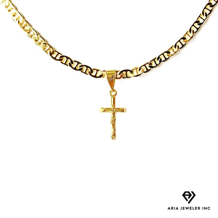 Chain with Small Gold Crucifix