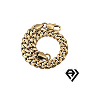 10mm Cuban Chain and Bracelet Set