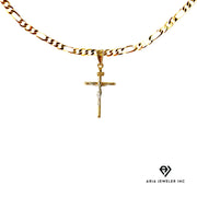 Chain with Simple Golden Crucifix