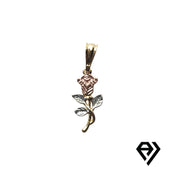 Chain with Pink Rose Pendant