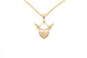 Chain with Dove Heart Pendant
