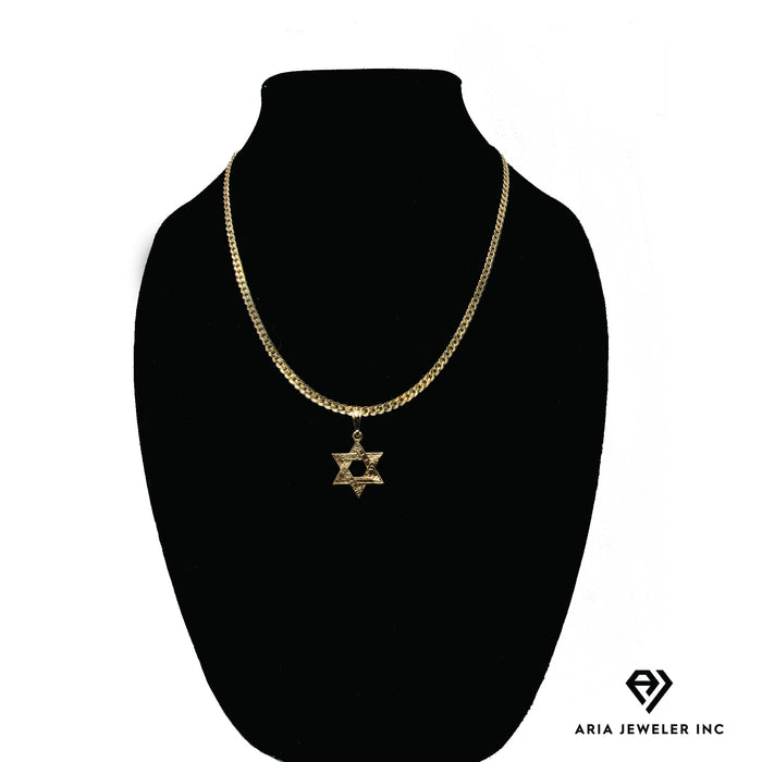 Chain with Gold Star of David Pendant