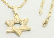 Chain with Gold Star of David Pendant
