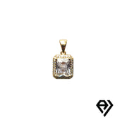 Chain with Square Diamond Pendant