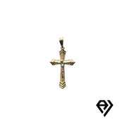 Chain with Tri Color Crucifix