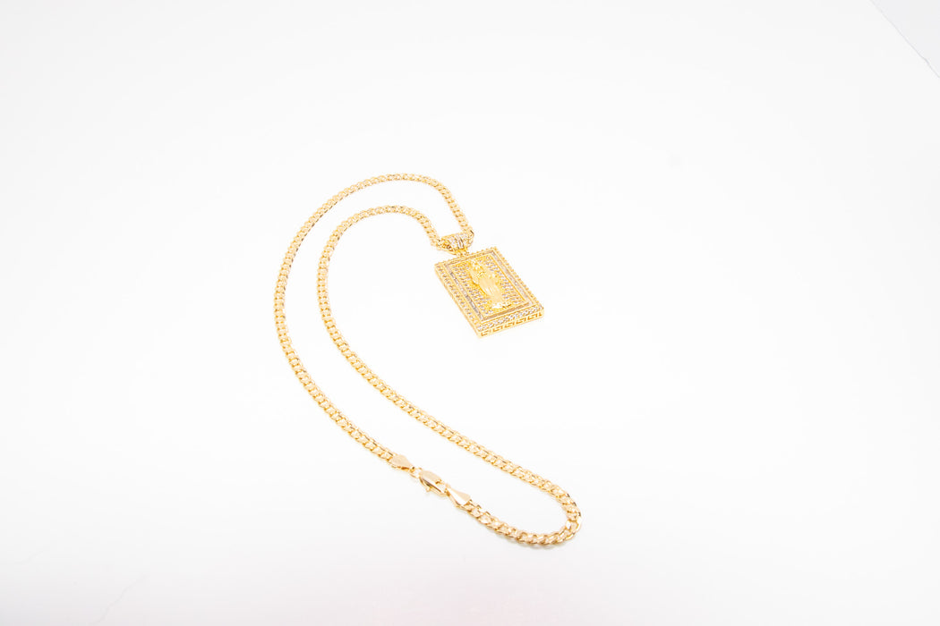 Chain with Diamond St. Mary Pendant