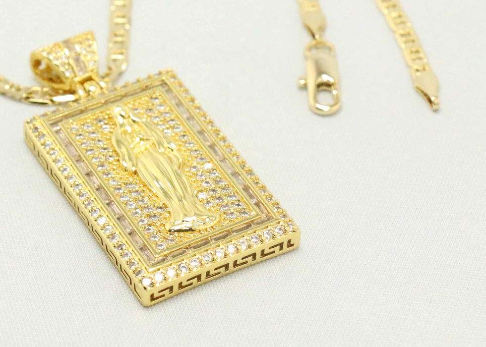 Chain with Diamond St. Mary Pendant