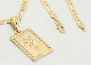 Chain with Golden Rose Pendant