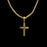 Chain with Indented Cross Pendant