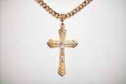 Chain with Tri Color Crucifix