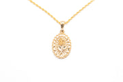 Chain with Radiant Rose Pendant