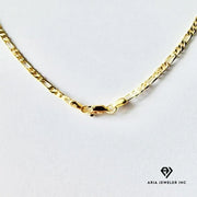 Gold Necklace with Cross Charm Pendant